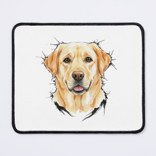 Item preview, Yellow Labrador Retriever Watercolor Portrait - Smiling Lab Art - Vibrant Pet Illustration designed and sold by JLMWorks.
