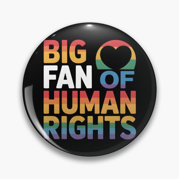 Item preview, Big Fan of Human Rights | Rainbow Equality Shirt Social Justice Tee designed and sold by Milosstudio.