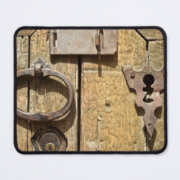 Item preview, Antique Hardware on Rustic Weathered Wooden Door designed and sold by ADAG-ART.