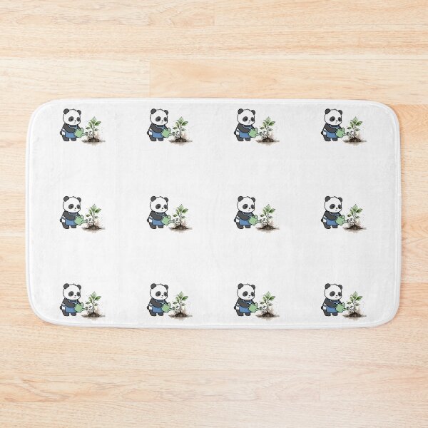 Item preview, Panda watering plant cartoon design designed and sold by Shop_Bagniak.
