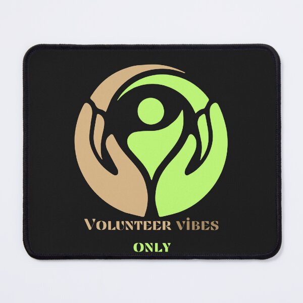 Item preview, Volunteer Vibes Only – Eco Volunteering Hands Nature Symbol Design designed and sold by Aquarius-club.