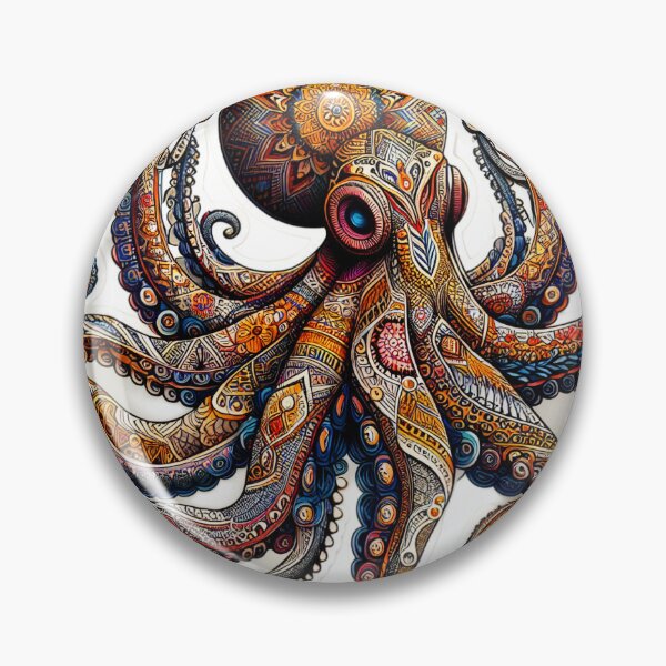 Item preview, Intricate Pattachitra Style Octopus Art designed and sold by Radhamadhaba Pattachitra Vibes”.