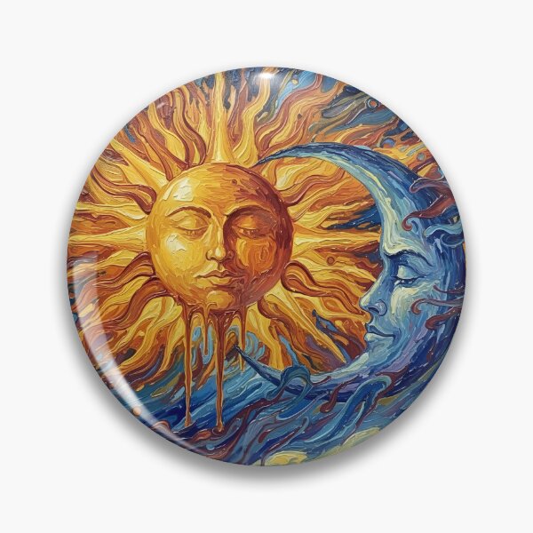 Item preview, Sun and Moon Colorful Art designed and sold by GymTanLaundry.