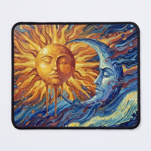 Item preview, Sun and Moon Colorful Art designed and sold by GymTanLaundry.
