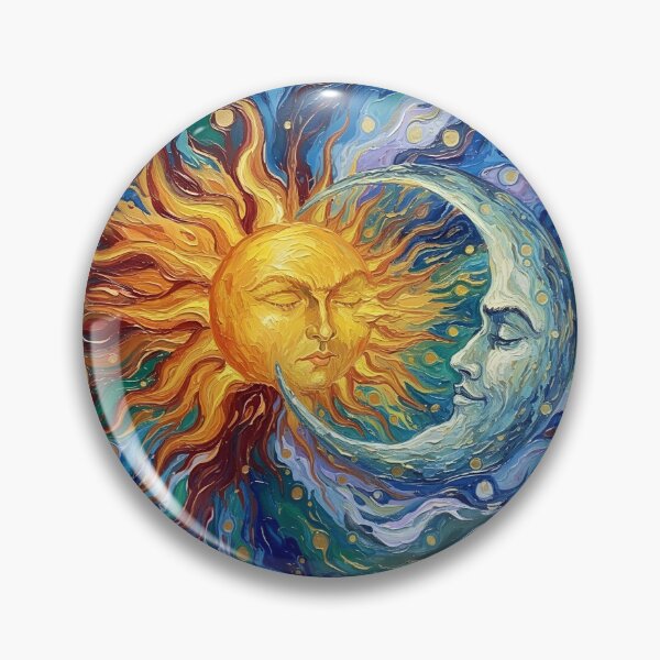 Item preview, Sun and Moon Colorful Art designed and sold by GymTanLaundry.