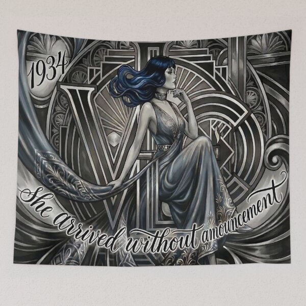 Item preview, Art Deco Woman Print | VLC 1934 | Vintage Glamour Wall Art designed and sold by Thedropartsrore.