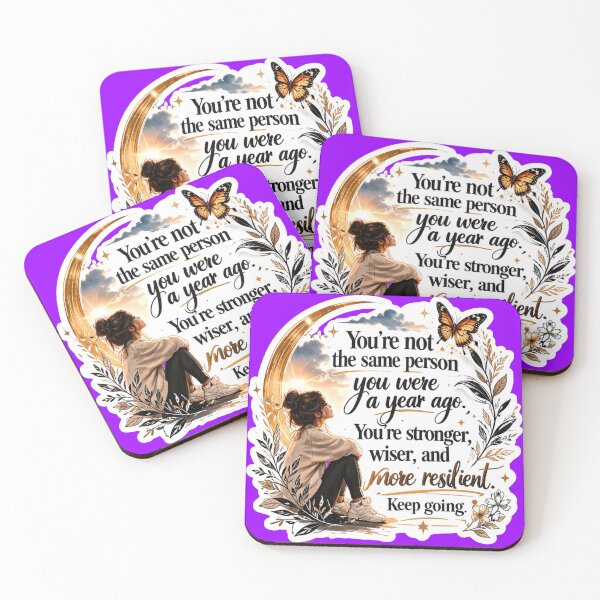 Item preview, ou're Not The Same Person Growth & Resilience Butterfly Sticker designed and sold by Nicolae-SCROCIOB-Shop.
