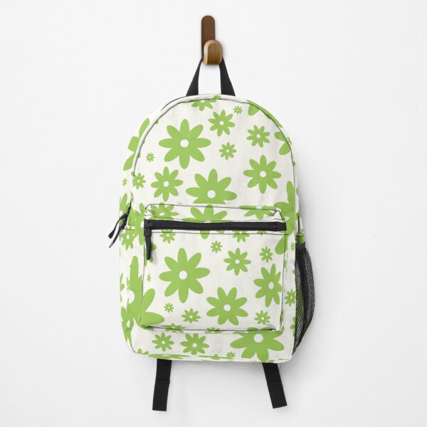 Item preview, Green Retro Daisies Flowers Pattern designed and sold by Jeallan Designs.