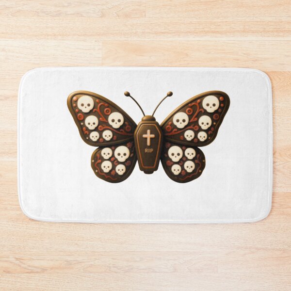 Item preview, Gothic Skull Butterfly – Dark Halloween Art designed and sold by Liberty4Punk.