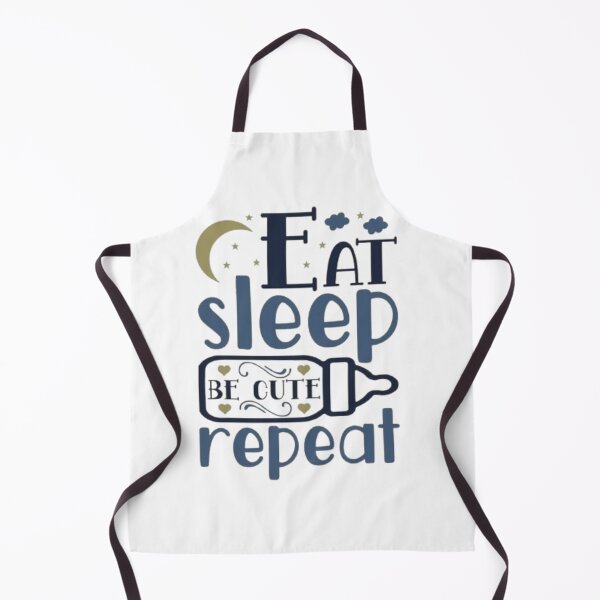 Item preview, Eat Sleep Be Cute Repeat – Cute Baby Quote Design designed and sold by MeowLoka ⭐⭐⭐⭐.