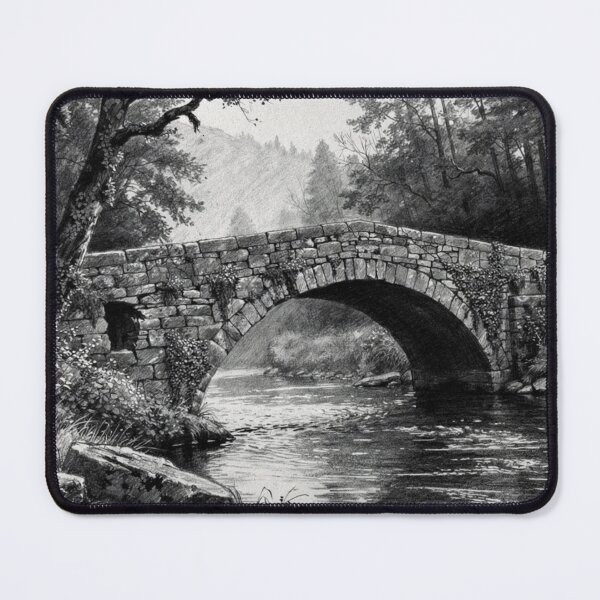 Item preview, Medieval bridge on the Way of St. James designed and sold by jefboutique6150.