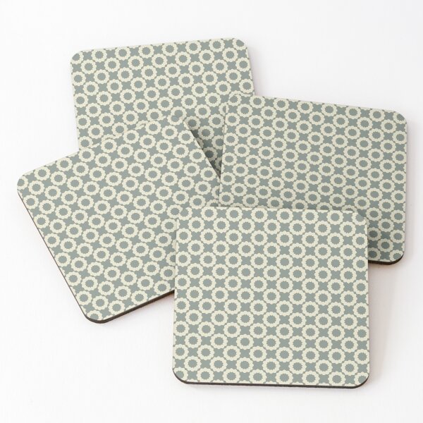 Item preview, Dolphin gray & dirty white ornate designed and sold by Mint + Midnight.