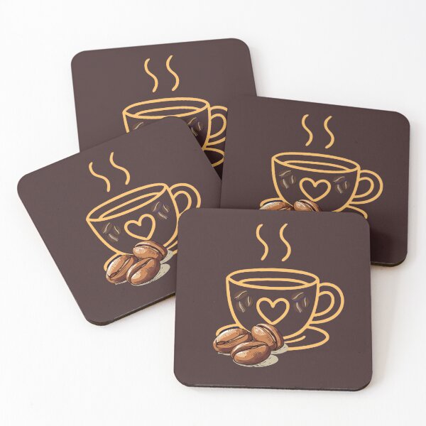 Item preview, Cozy Coffee Love – Cute Coffee Cup with Beans Illustration designed and sold by Studio Yvonne .