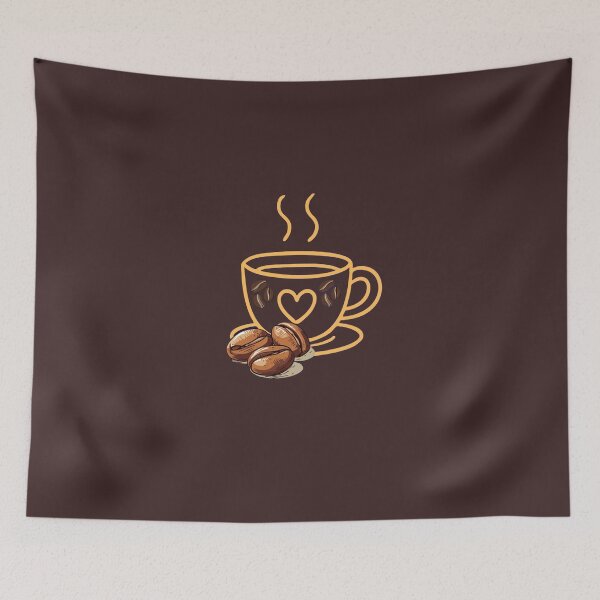 Item preview, Cozy Coffee Love – Cute Coffee Cup with Beans Illustration designed and sold by Studio Yvonne .