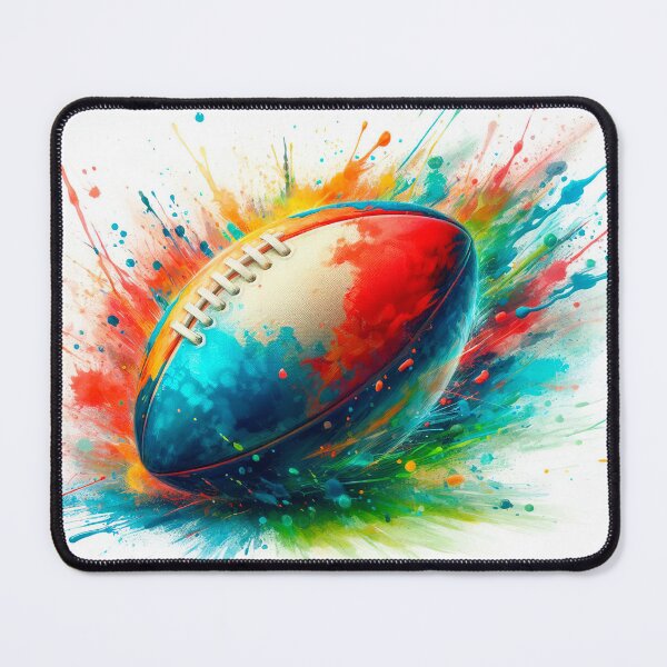 Item preview, Explosive and colorful football designed and sold by paulrommer.