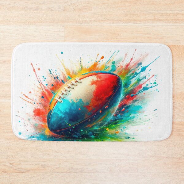 Item preview, Explosive and colorful football designed and sold by paulrommer.
