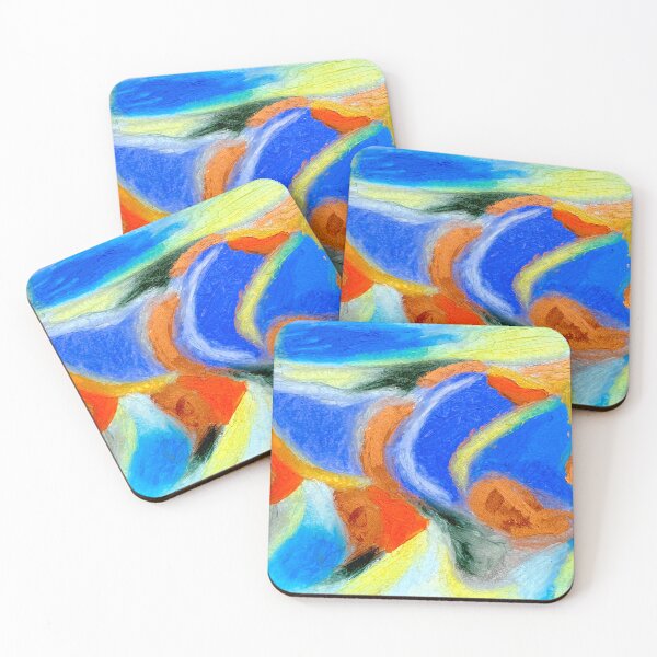 Item preview, flying birds abstract. oil pastel designed and sold by Tereza Pilar  Art.
