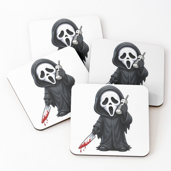 Item preview, Cute Ghostface Sticker Chibi Horror Slasher Art designed and sold by CMLPaintings.