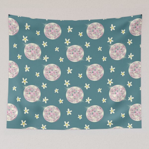 Item preview, Pastel Disco Ball Daisy Pattern designed and sold by MoonwillowArt.