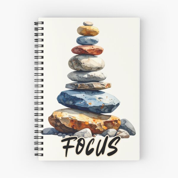 Item preview, Balancing stones in watercolor, focus designed and sold by LiskoDesign.