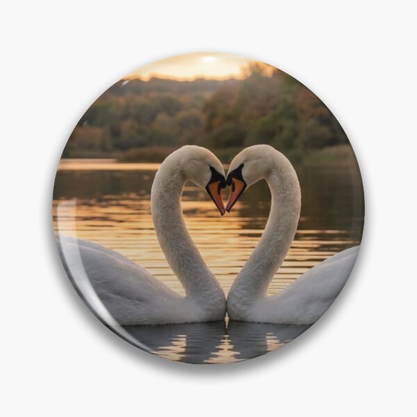 Item preview, Swans in love on a lake designed and sold by Malisa345.