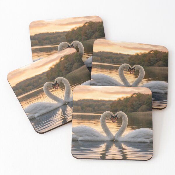 Item preview, Cisnes enamorados en un lago designed and sold by Malisa345.