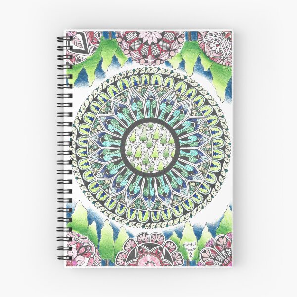 Item preview, Fruitful Forest - Hand Drawn Countryside Mandala designed and sold by AJPrettyObscene.
