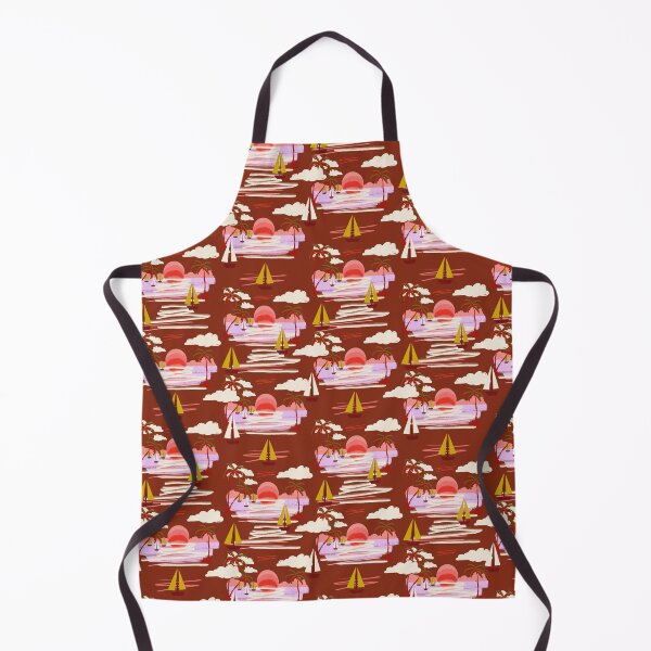 Item preview, Sunsets on the Ocean dark red designed and sold by LorlovesDesign.