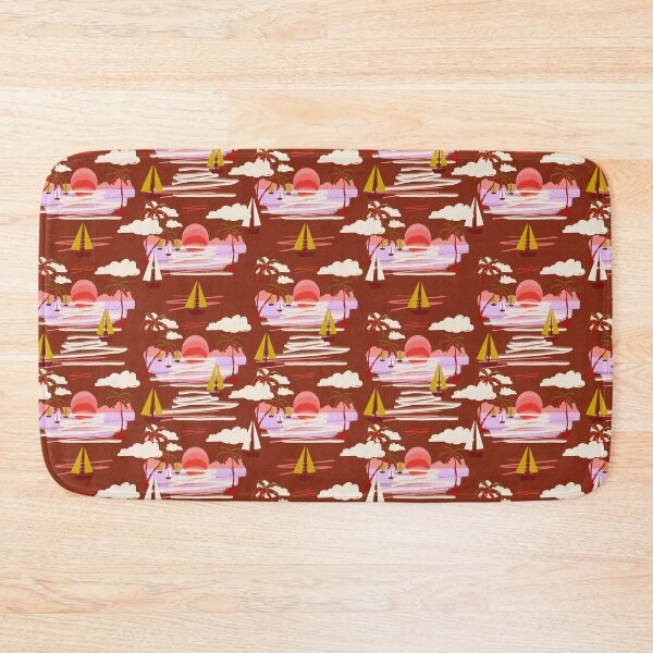 Item preview, Sunsets on the Ocean dark red designed and sold by LorlovesDesign.