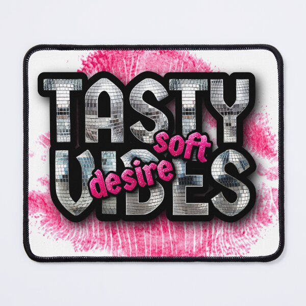 Item preview, Pink Lips Tasty Vibes Typography | Soft Desire Romantic Aesthetic Design designed and sold by HIGHSQUARE.