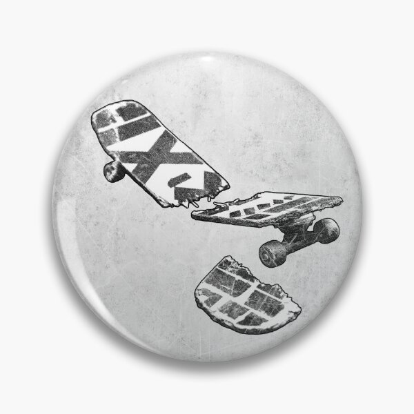 Item preview, Snapped Skateboard Broken Deck  Black and White designed and sold by Ghoul Enterprises.