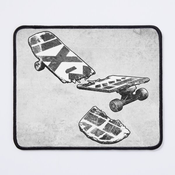 Item preview, Snapped Skateboard Broken Deck Black and White designed and sold by Ghoul Enterprises.