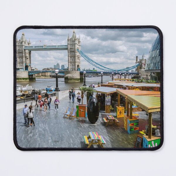 Item preview, Vibrant Riverside Life at London's Tower Bridge designed and sold by ADAG-ART.