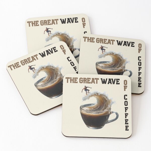 Item preview, The Great Wave Of Coffee designed and sold by Julitasells.