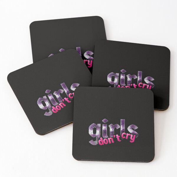 Item preview, Girls Don’t Cry Pink Lips Quote | Aesthetic Y2K Streetwear Typography Design designed and sold by HIGHSQUARE.