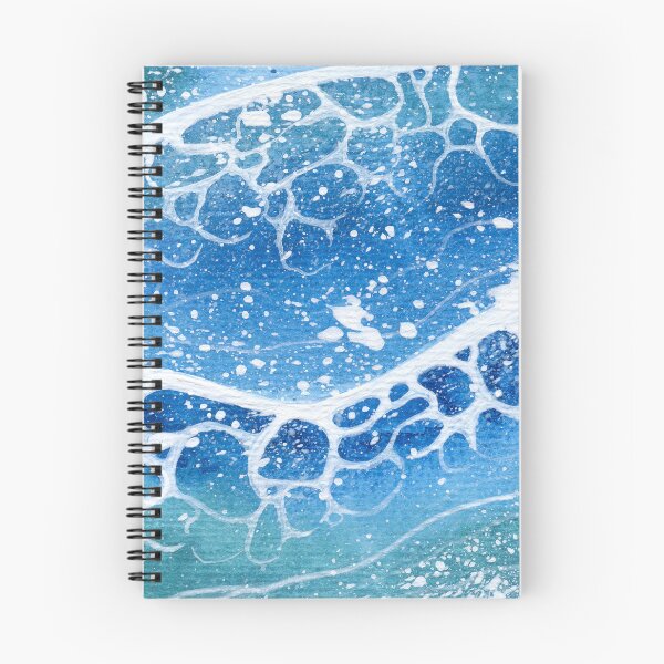 Item preview, Sea Surf Waves - Ocean Blue Birdseye/ Aerial Watercolour designed and sold by Cass Harker Studio.