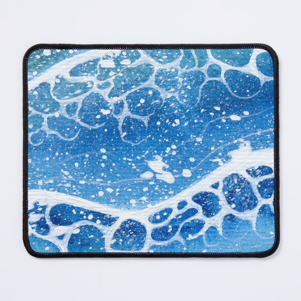 Item preview, Sea Surf Waves - Ocean Blue Birdseye/ Aerial Watercolour designed and sold by Cass Harker Studio.
