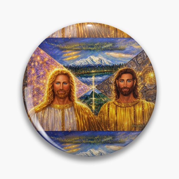 Item preview, Golden Mantle of Gaia: The Twin Ascended Masters of Shasta & Machu Picchu designed and sold by Art7Dimension.