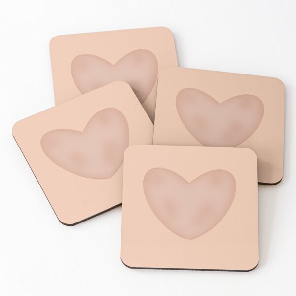 Item preview, Soft Sand Aura Hearts – Dreamy Neutral Aesthetic designed and sold by CaramelCo.