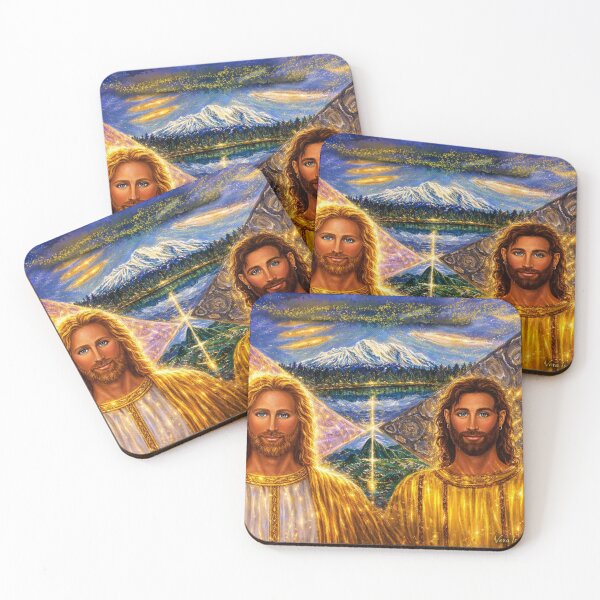 Item preview, Golden Mantle of Gaia: The Twin Ascended Masters of Shasta & Machu Picchu designed and sold by Art7Dimension.