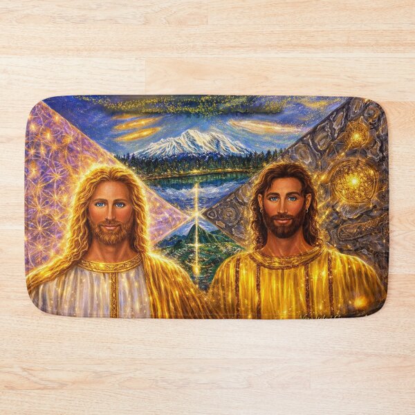 Item preview, Golden Mantle of Gaia: The Twin Ascended Masters of Shasta & Machu Picchu designed and sold by Art7Dimension.