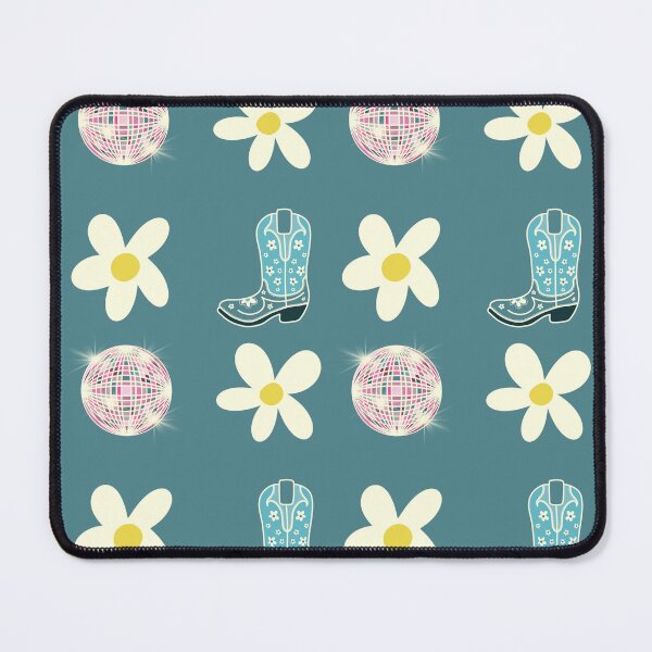 Item preview, Blue Disco Cowgirl Daisy Pattern designed and sold by MoonwillowArt.