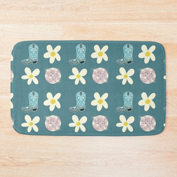 Item preview, Blue Disco Cowgirl Daisy Pattern designed and sold by MoonwillowArt.