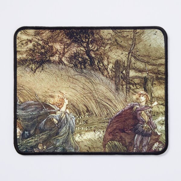 Item preview, Queen Titania and Oberon - Midsummer Night's Dream - Arthur Rackham designed and sold by forgottenbeauty.