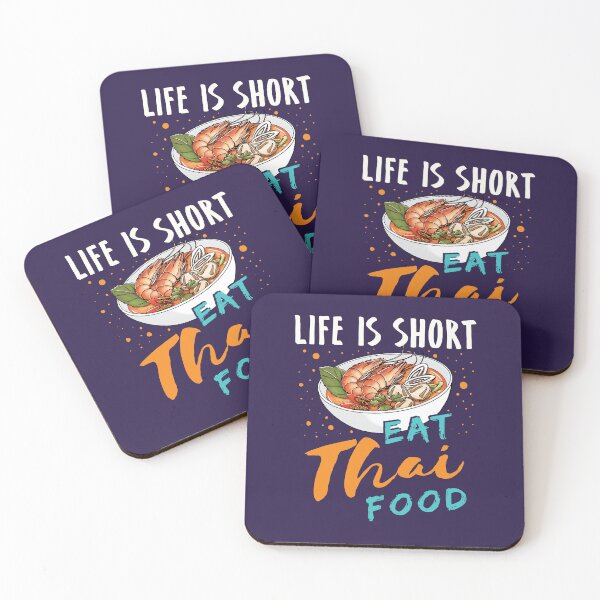 Item preview, La vida es corta, come comida tailandesa. designed and sold by jaygo.