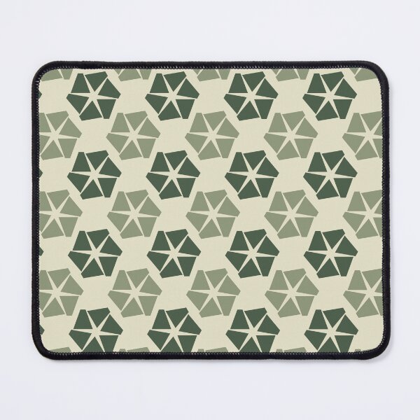 Item preview, Gray asparagus, artichoke & dirty white cracked hexagons designed and sold by Mint + Midnight.