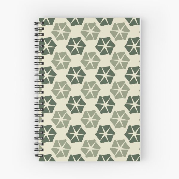 Item preview, Gray asparagus, artichoke & dirty white cracked hexagons designed and sold by Mint + Midnight.