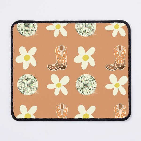 Item preview, Orange Disco Cowgirl Daisy Pattern designed and sold by MoonwillowArt.