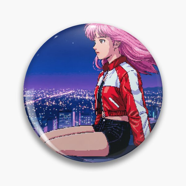 Item preview, Skyscraper Anime Pixel Art designed and sold by BrunoLinuxArt.