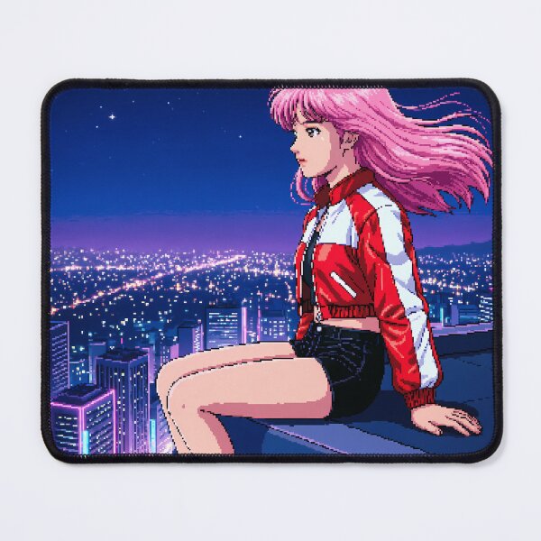 Item preview, Skyscraper Anime Pixel Art designed and sold by BrunoLinuxArt.